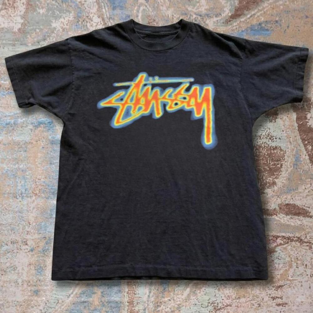 Stussy Black Graphic Tee